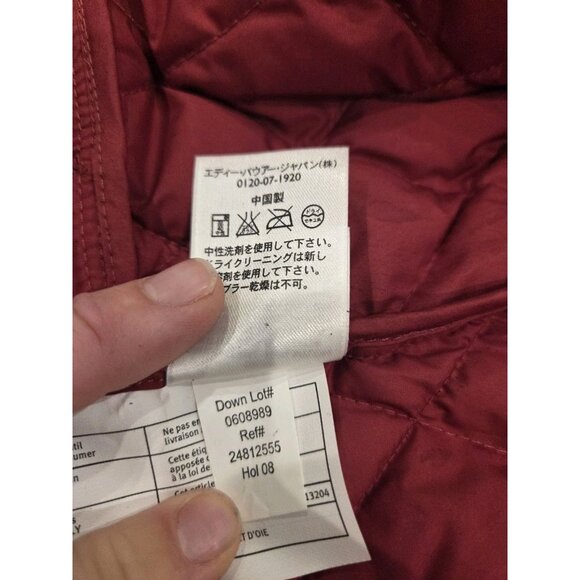 Eddie Bauer Primium Goose Down 650 Fill Puffer Vest Sz XL Quilted Snowflakes - Picture 12 of 13